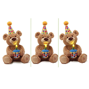عروسک پولیشی تدی خرس تولد 43 سانتی مدل Spin Master - Baby Gund - Happy Birthday Animated Teddy – 17 inch_اسباب بازی